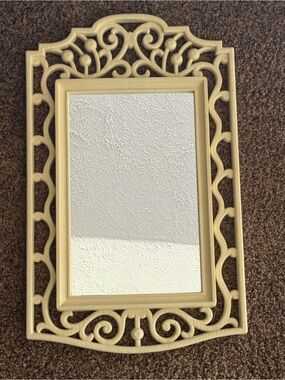 Vintage Homeco Wall Mirror - Hollywood Regency Style - Cream